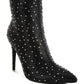 Lobelia Rhinestones Embellished Stiletto Boots - 1985 the VAULT Boutique