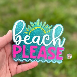 Beach Please Hanging Car Freshie - Pre Order (Ship Date Jan 31st) - 1985 the VAULT Boutique