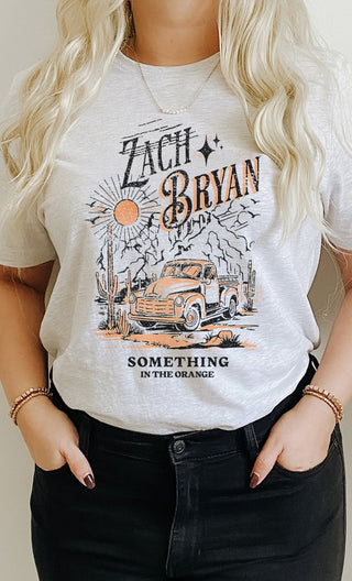 Zach Bryan Something Orange Western Graphic Tee - 1985 the VAULT Boutique