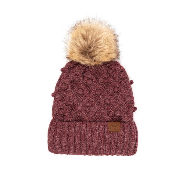 CC Brand Crafted Pom Detail Beanie - 1985 the VAULT Boutique