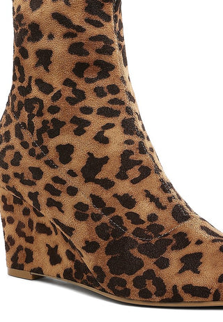 Yara Microfiber Wedge Sock Boots - 1985 the VAULT Boutique