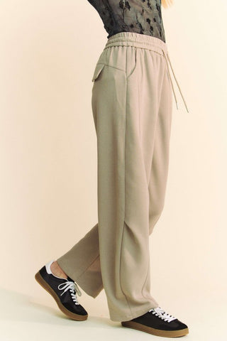 Davi & Dani Drawstring Wide Leg Sweatpants - 1985 the VAULT Boutique