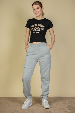 Side Pocket Drawstring Waist Sweatpants - 1985 the VAULT Boutique