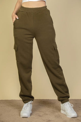 Side Pocket Drawstring Waist Sweatpants - 1985 the VAULT Boutique