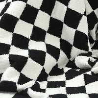 Luxe Soft Checkerboard Checker Throw Blanket - 1985 the VAULT Boutique