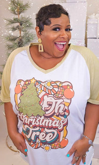 Oh Christmas Tree Graphic V-Neck