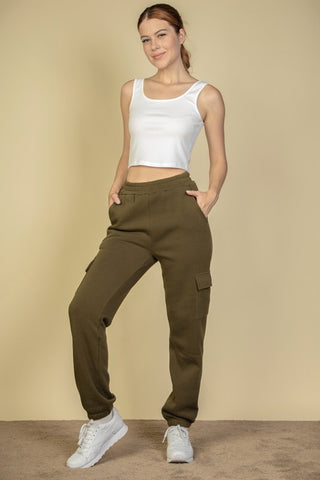 Side Pocket Drawstring Waist Sweatpants - 1985 the VAULT Boutique