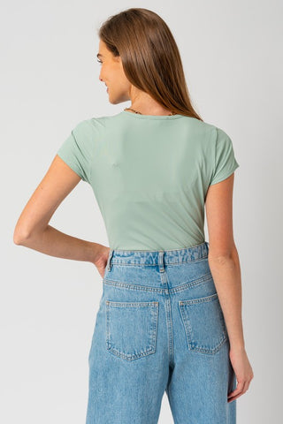 Round Neck Short Sleeve Bodysuit - 1985 the VAULT Boutique