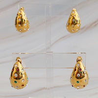 So Chic Jeweled Teardrop Earrings - 1985 the VAULT Boutique