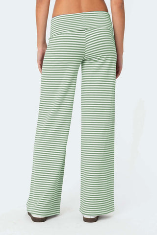 Striped Wide Leg Pants - 1985 the VAULT Boutique