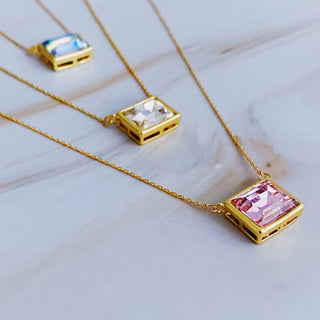 Sweet Square Pendant Necklace - 1985 the VAULT Boutique