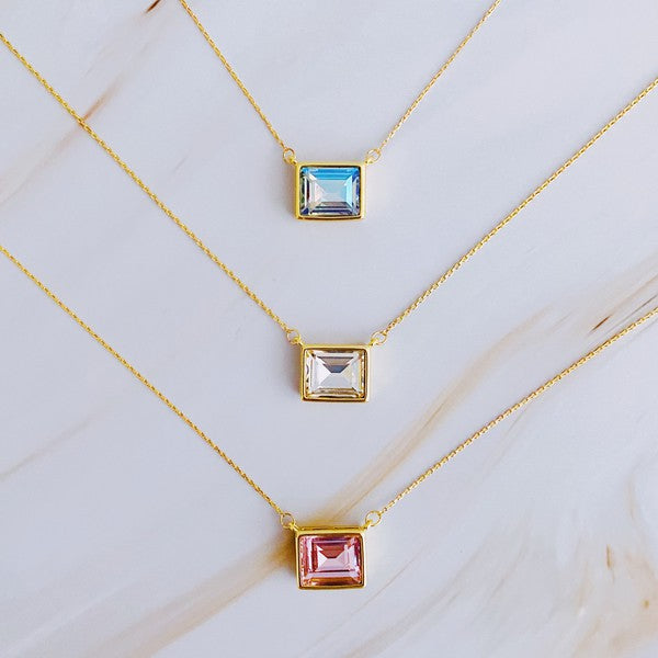 Sweet Square Pendant Necklace - 1985 the VAULT Boutique