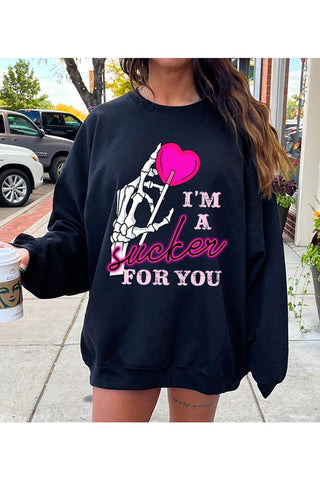 I'm A Sucker For You Valentine Sweater - 1985 the VAULT Boutique