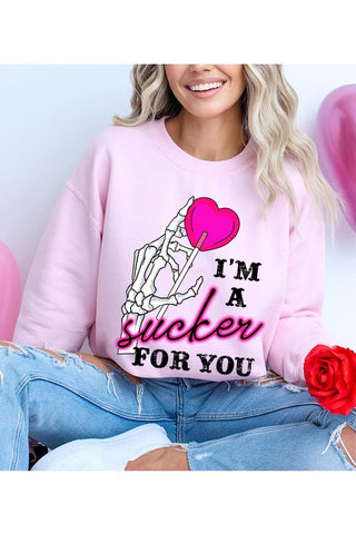 I'm A Sucker For You Valentine Sweater - 1985 the VAULT Boutique