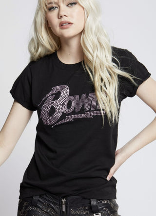 Bowie Pink Crystal Tee - 1985 the VAULT Boutique