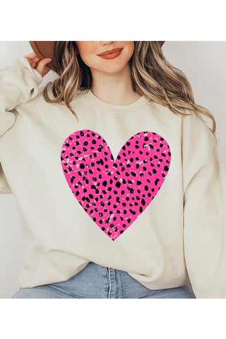 Valentine Distressed Dalmation Heart Sweater - 1985 the VAULT Boutique