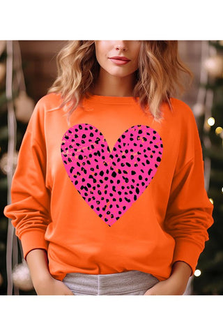 Valentine Distressed Dalmation Heart Sweater - 1985 the VAULT Boutique