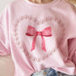 PEARL HEART BOW GRAPHIC SWEATSHIRT - 1985 the VAULT Boutique