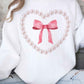 PEARL HEART BOW GRAPHIC SWEATSHIRT - 1985 the VAULT Boutique