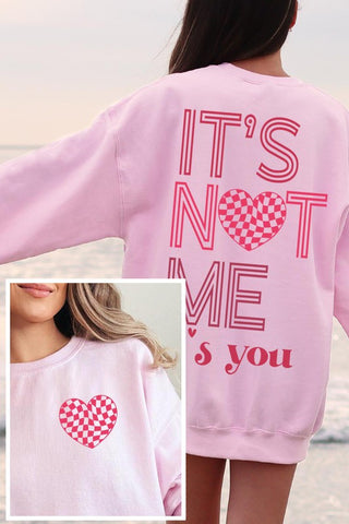 It's Not Me It's You Valentine Sweater - 1985 the VAULT Boutique