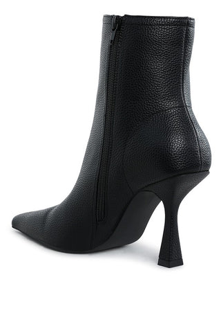 Farnak Pleather Pointed Toe Ankle Boots - 1985 the VAULT Boutique