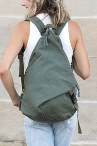 Kai Asymmetric Canvas Backpack - 1985 the VAULT Boutique