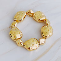 Starlight Golden Pebble Stretch Bracelet - 1985 the VAULT Boutique