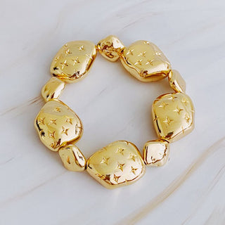 Starlight Golden Pebble Stretch Bracelet - 1985 the VAULT Boutique