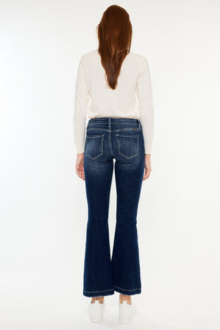 Kancan Mid Rise Button Fly Flare Jeans - 1985 the VAULT Boutique