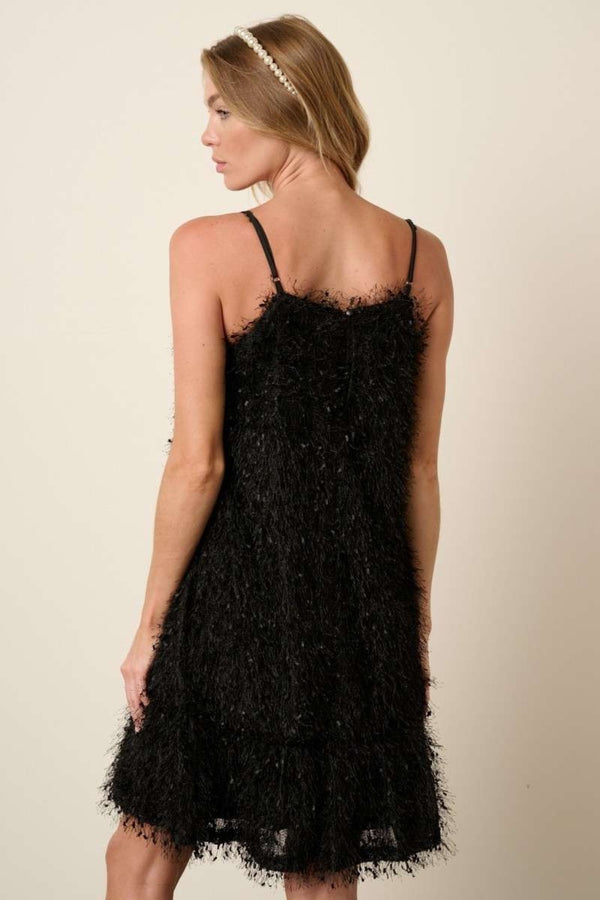 Mittoshop Feather Ruffle Hem Mini Cami Dress - 1985 the VAULT Boutique