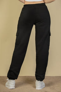 Side Pocket Drawstring Waist Sweatpants