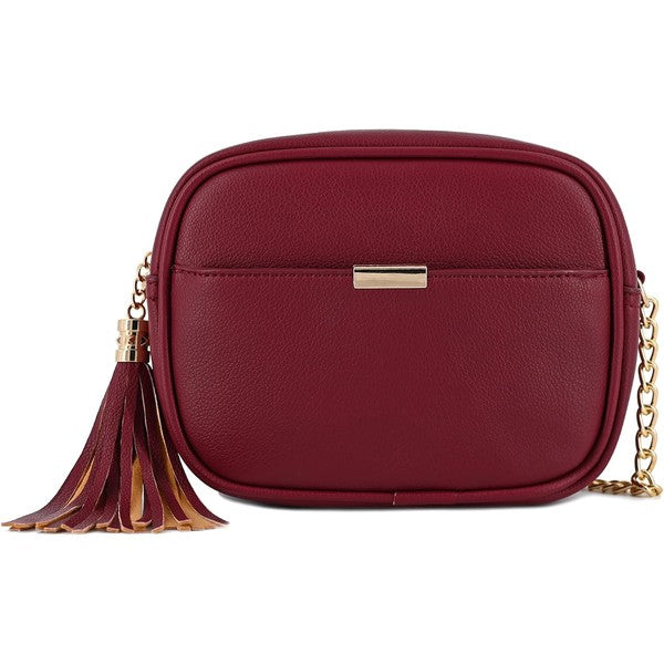 Tassel Small Crossbody Bag Camera Bag - 1985 the VAULT Boutique