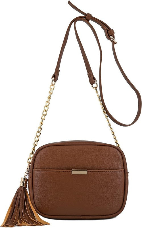 Tassel Small Crossbody Bag Camera Bag - 1985 the VAULT Boutique