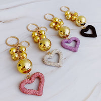 It Girl Glam Heart Bauble Key Chain