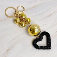 It Girl Glam Heart Bauble Key Chain