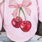 CHERRY BOW COQUETTE GRAPHIC SWEATSHIRT - 1985 the VAULT Boutique