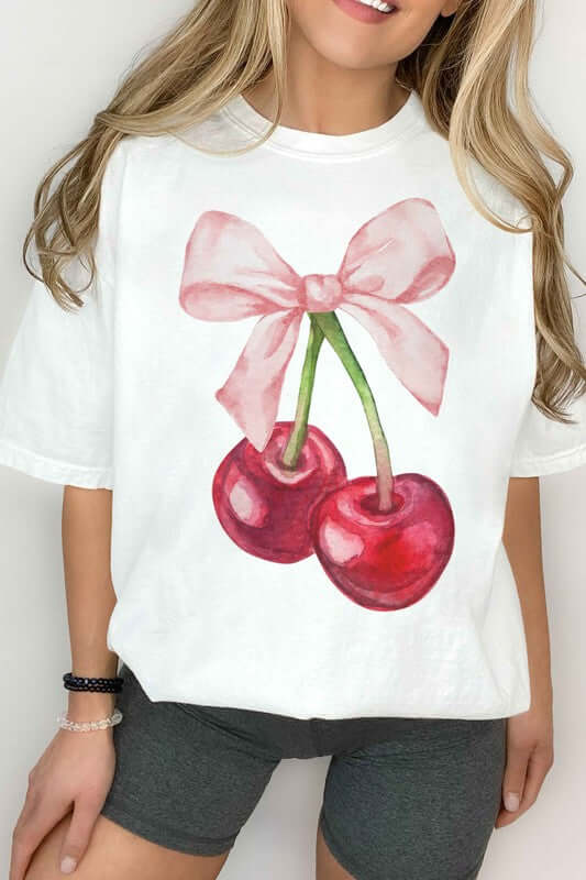CHERRY BOW COQUETTE GRAPHIC TEE - 1985 the VAULT Boutique