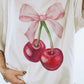 CHERRY BOW COQUETTE GRAPHIC TEE - 1985 the VAULT Boutique
