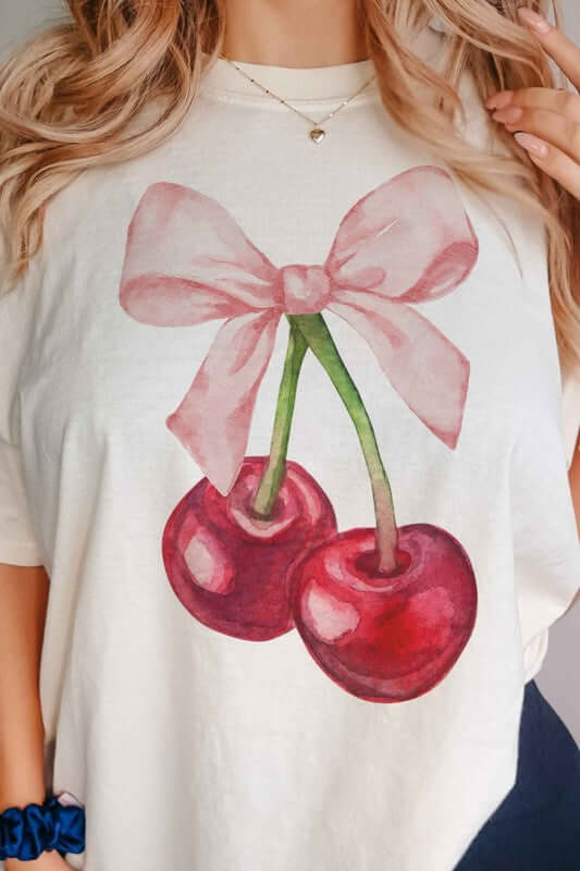 CHERRY BOW COQUETTE GRAPHIC TEE - 1985 the VAULT Boutique