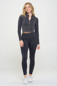 Ribbed Knit Tracksuit Two-Piece Set - 1985 the VAULT Boutique