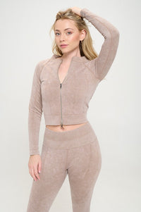 Ribbed Knit Tracksuit Two-Piece Set - 1985 the VAULT Boutique