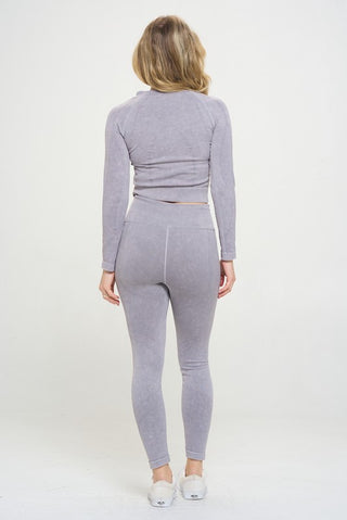 Ribbed Knit Tracksuit Two-Piece Set - 1985 the VAULT Boutique