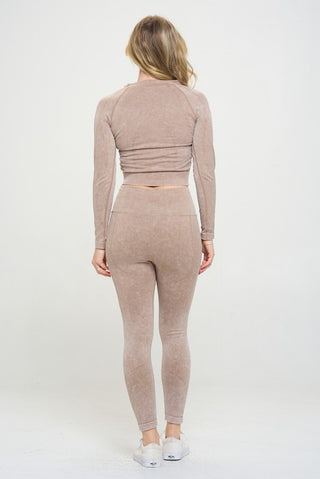 Ribbed Knit Tracksuit Two-Piece Set - 1985 the VAULT Boutique