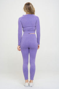 Ribbed Knit Tracksuit Two-Piece Set - 1985 the VAULT Boutique