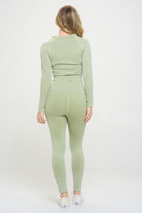 Ribbed Knit Tracksuit Two-Piece Set - 1985 the VAULT Boutique