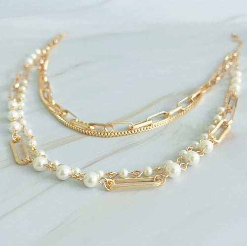 Fourfect, Layered Clip Chain Necklace - 1985 the VAULT Boutique