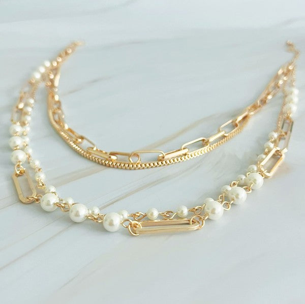 Fourfect, Layered Clip Chain Necklace - 1985 the VAULT Boutique