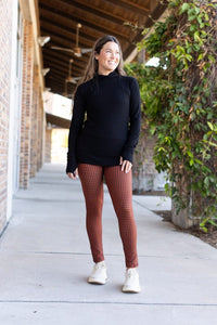 The Autumn Houndstooth Leggings - 1985 the VAULT Boutique