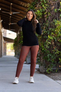 The Autumn Houndstooth Leggings - 1985 the VAULT Boutique