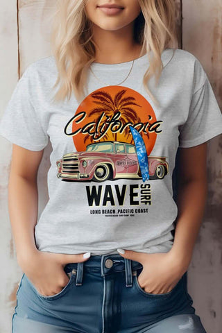 California Wave Surf Vintage Graphic Tee - 1985 the VAULT Boutique